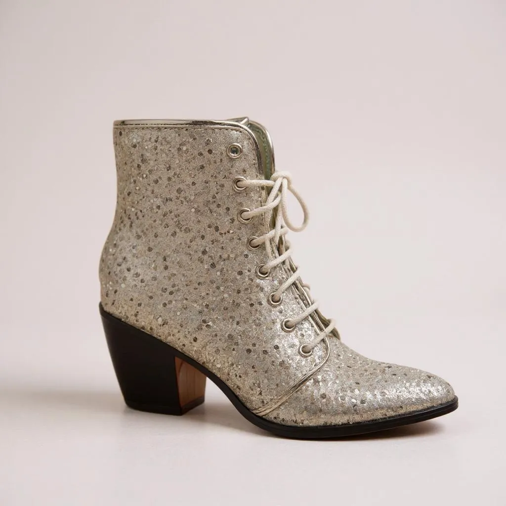Silver pointed Boots