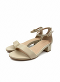 Frankie4 Nude Block Heel Sandals