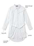 UNE PIECE white Beach Shirt Dress