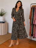 🤎 Sacha Drake Zebra Wrap Dress 🤎