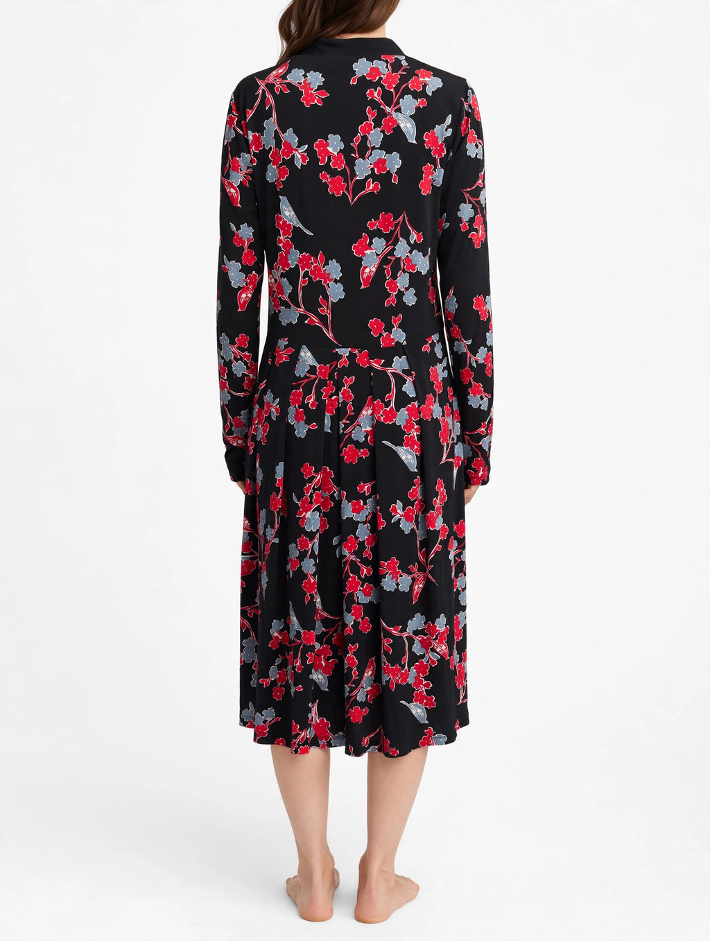MAIOCCHI Crossover Midi Dress - Black Bird & Blossom