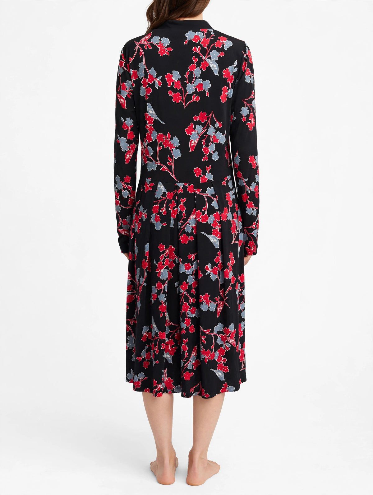 MAIOCCHI Crossover Midi Dress - Black Bird & Blossom