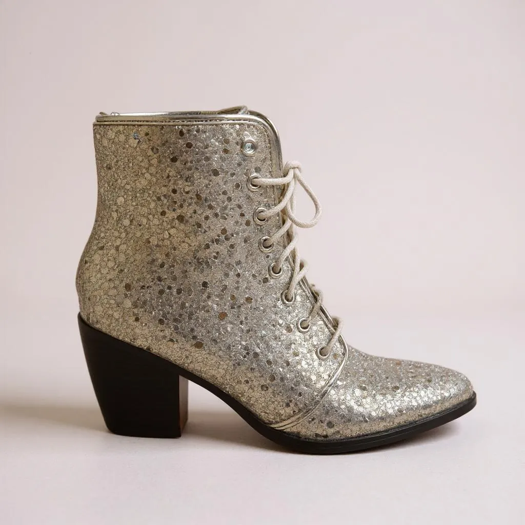 Silver pointed Boots