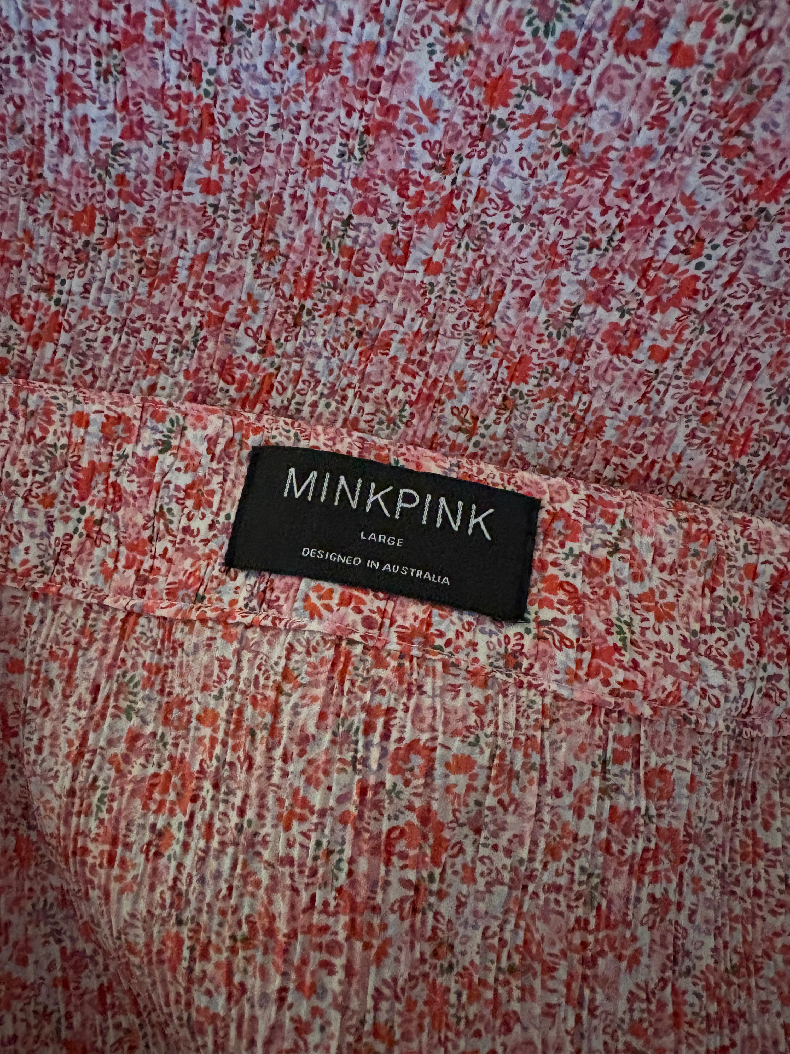 🌸 MINKPINK Floral Maxi Skirt – Size Large