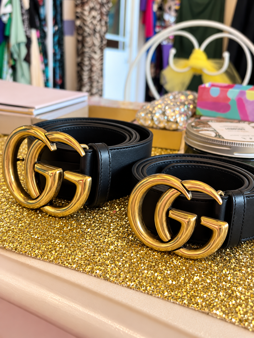 ✨ GUCCI DOUBLE G LEATHER BELT ✨