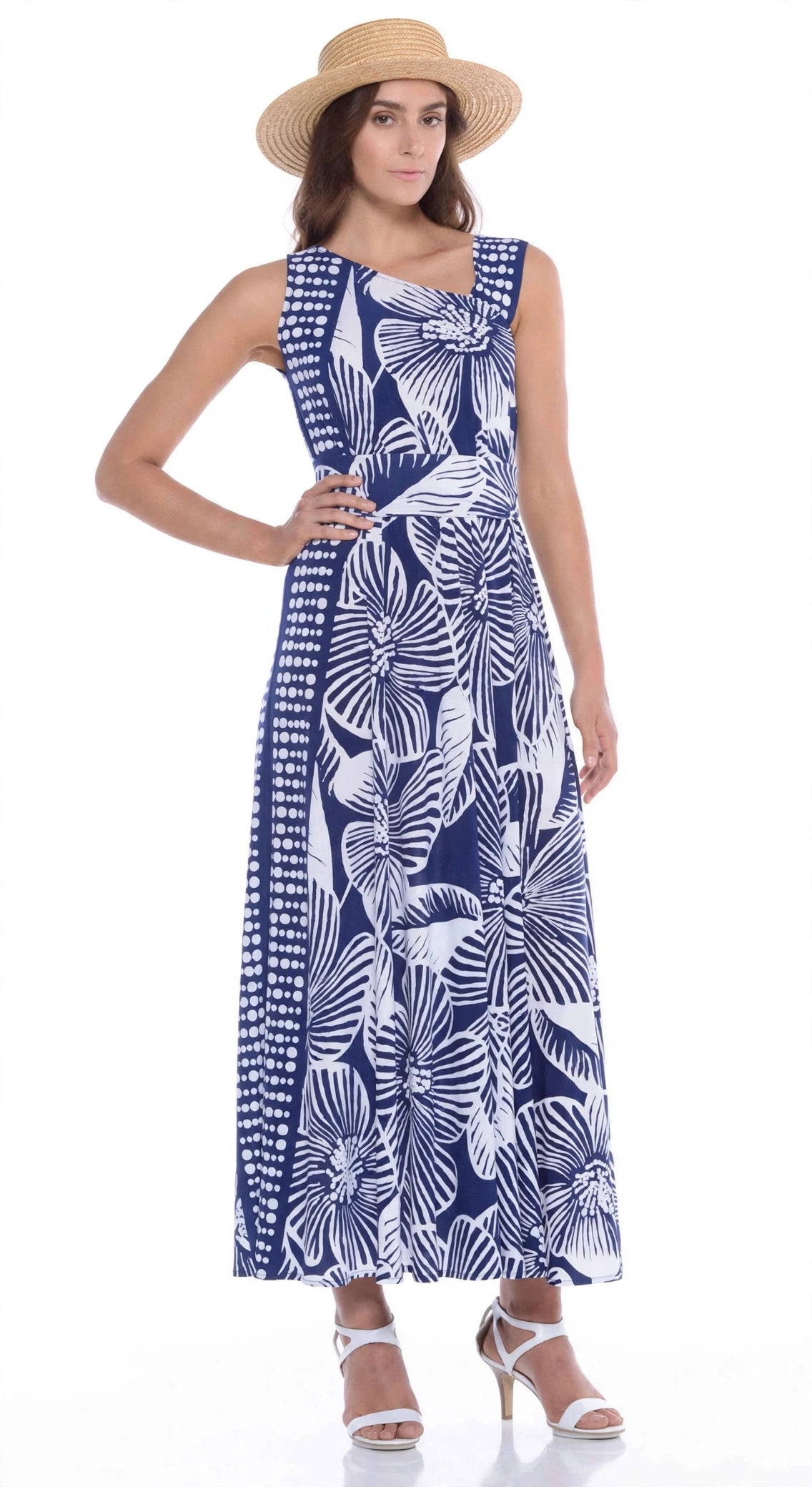 SACHA DRAKE BRIENNE MAXI DRESS 💙🤍 SIZE 14