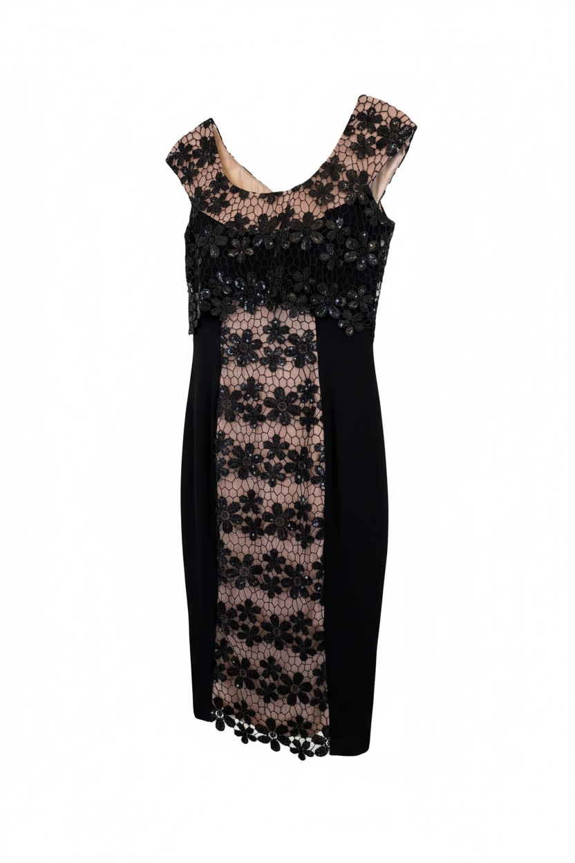 Sacha Drake Lace Overlay Dress – Size 10 (Best Suited to an 8–10)