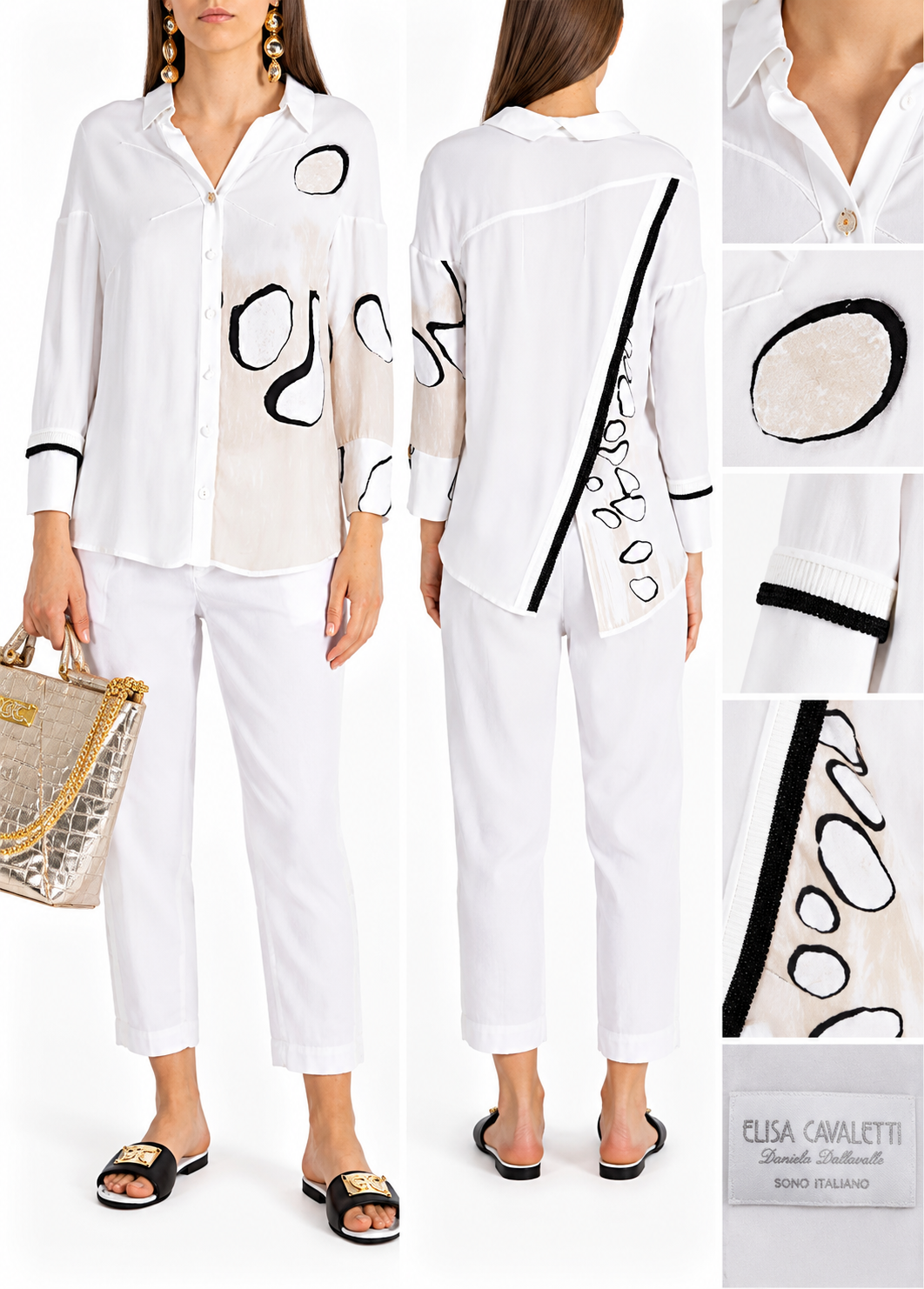 ELISA CAVALETTI ITALIAN STATEMENT BLOUSE