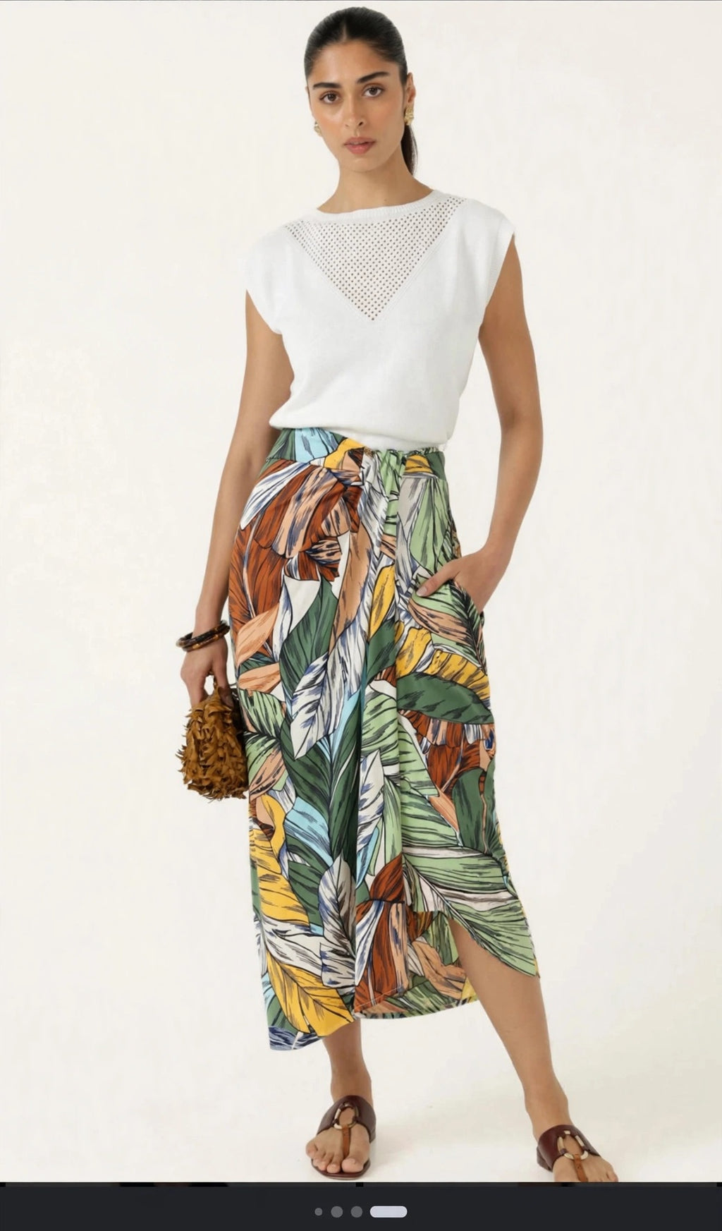 SACHA DRAKE Havana Twist Sarong Skirt - Size 18