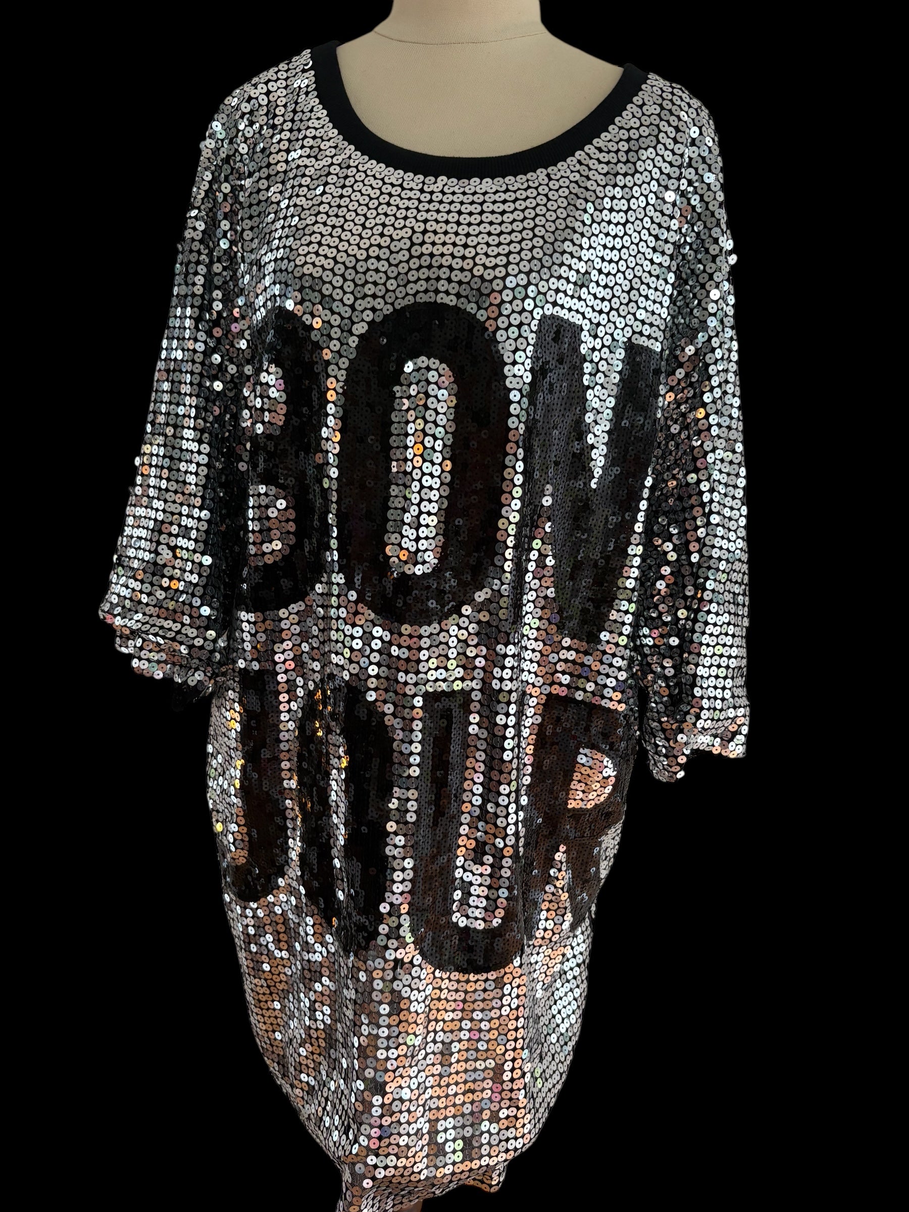 BON SOIR Sparkle Tee Dress