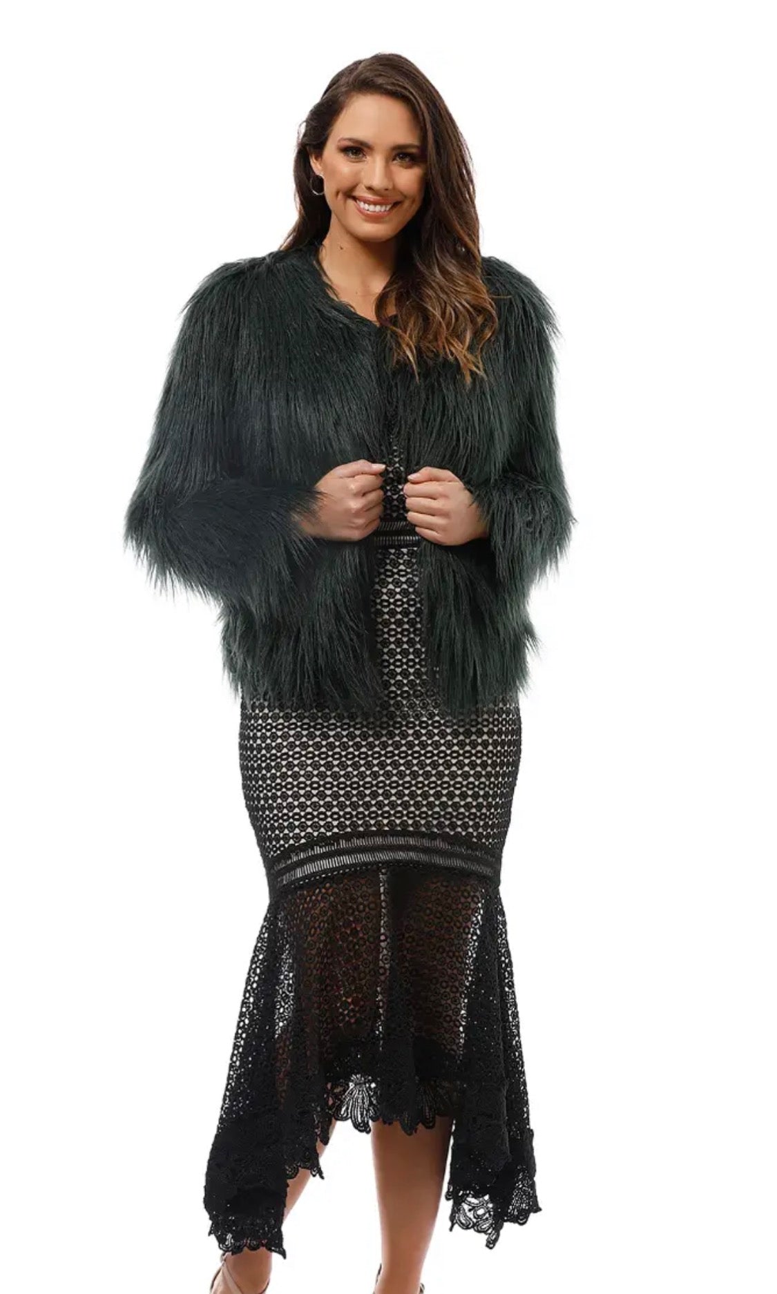 Unreal Fur Rainforest Green Jacket