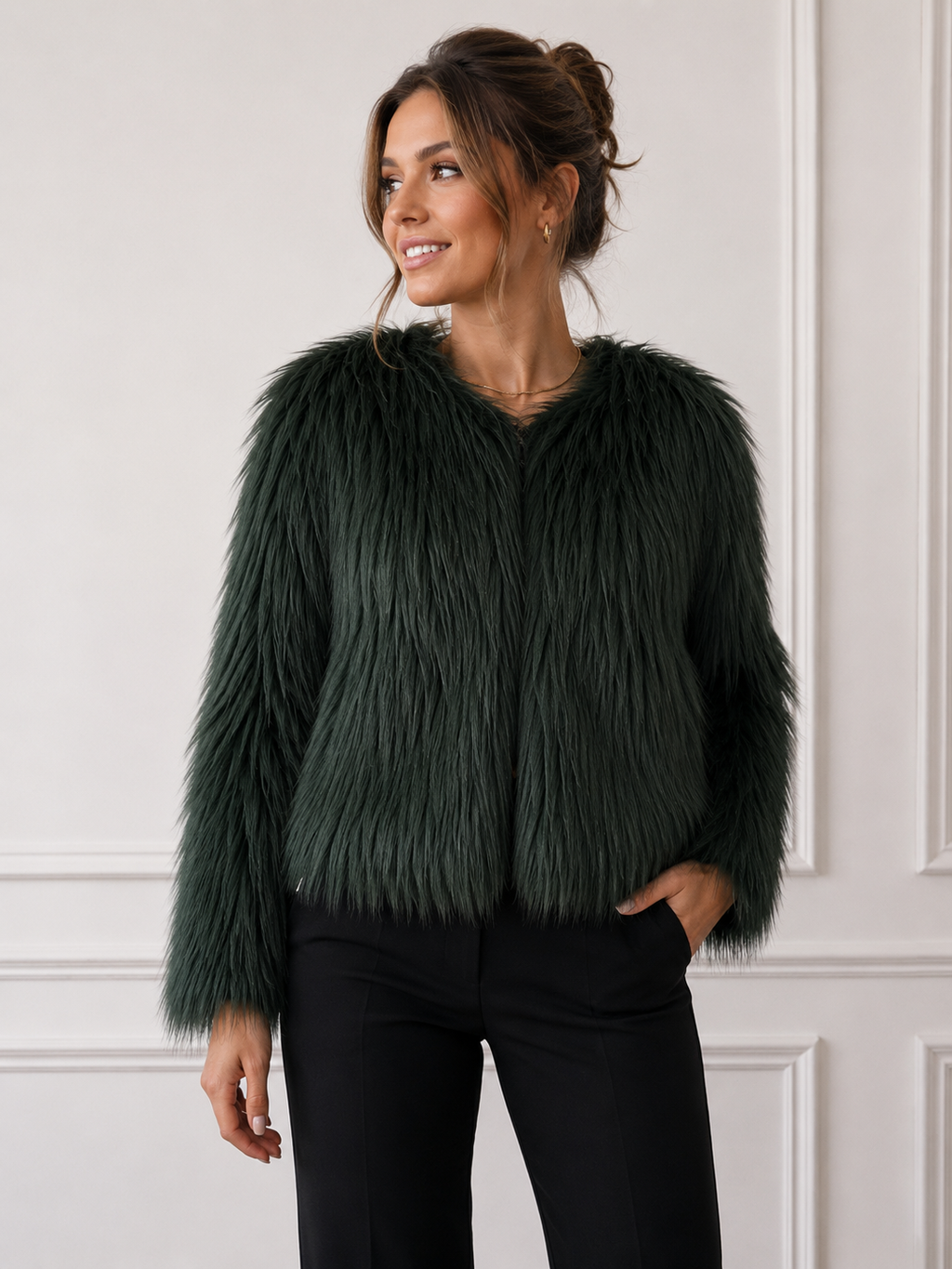 Unreal Fur Rainforest Green Jacket