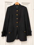 Vintage Military-Inspired Longline Jacket