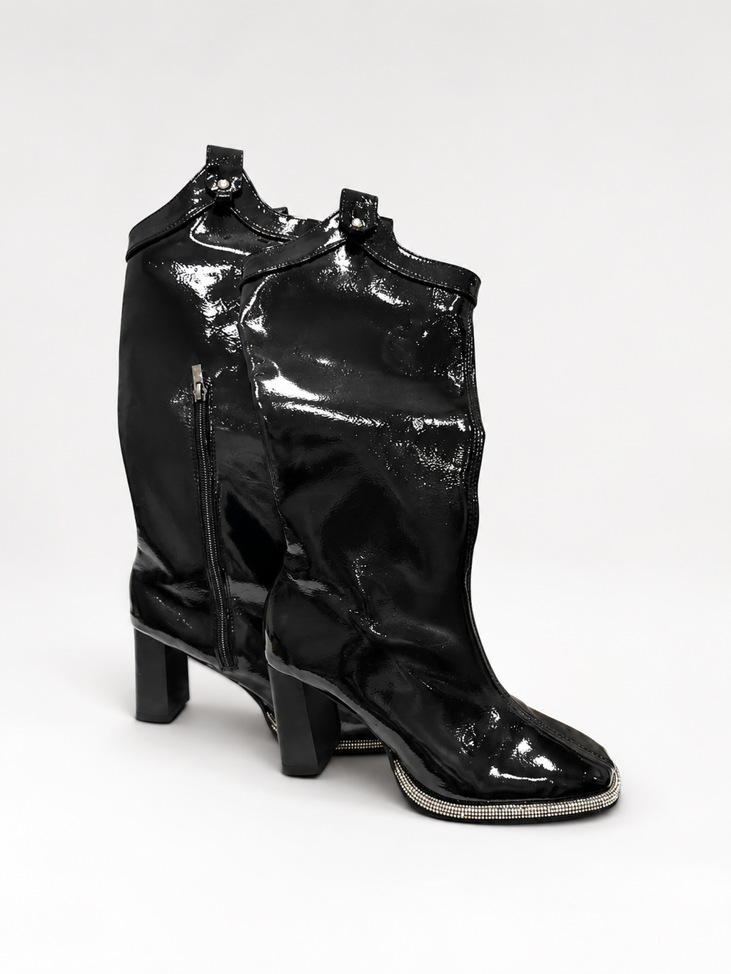 Black Knee High Boots