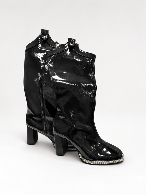 Black Knee High Boots