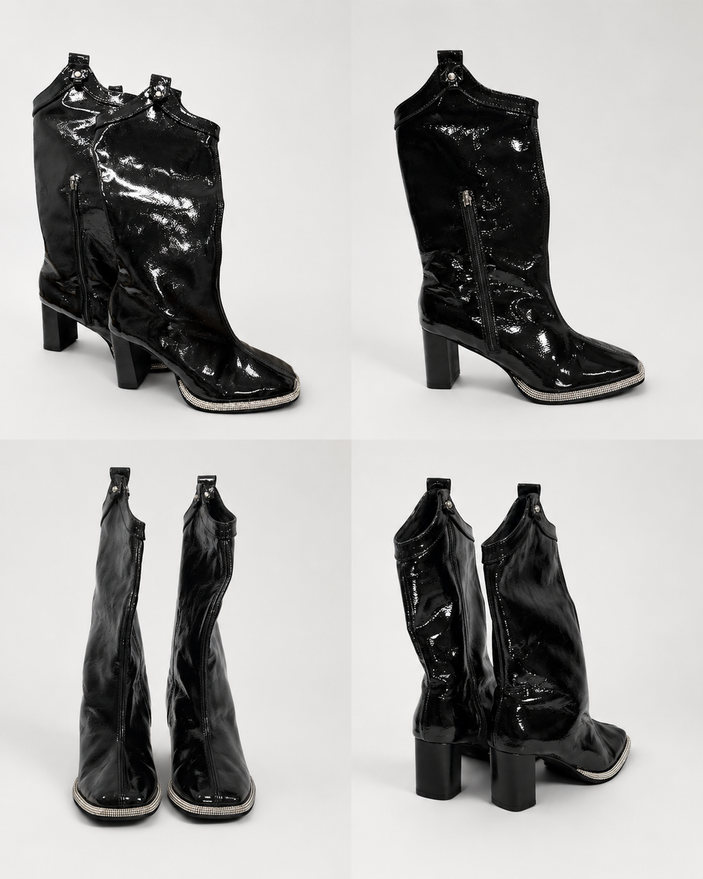 Black Knee High Boots