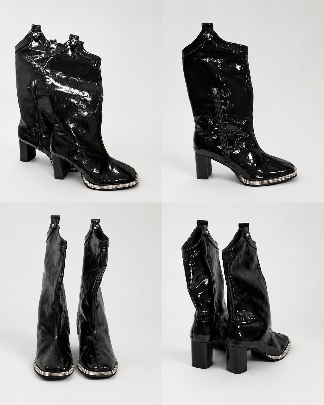 Black Knee High Boots