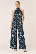 Sacha Drake High Neck Tie Top & Seamless Wide Leg Pant Set