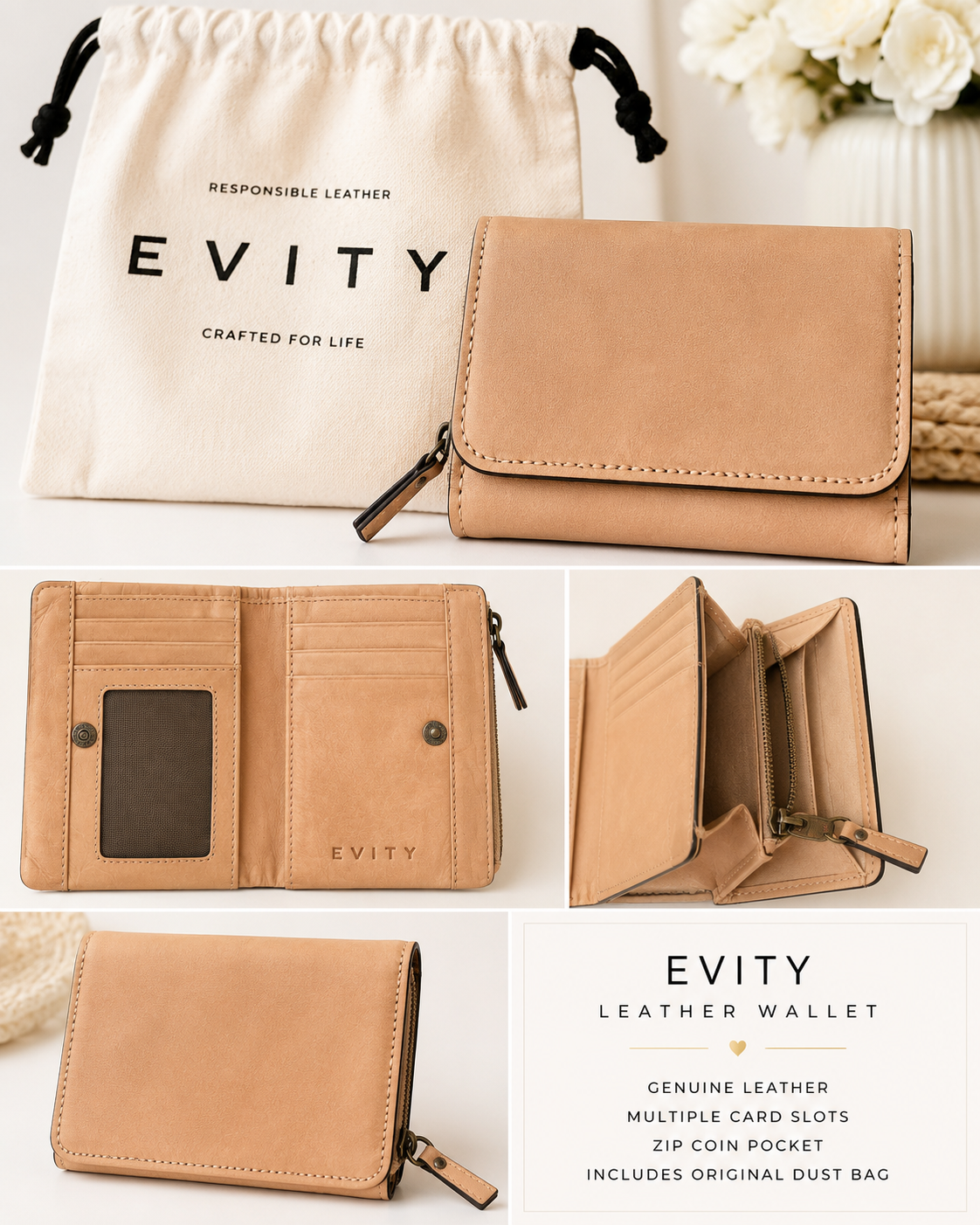 🤎 EVITY Genuine Leather Wallet 🤎