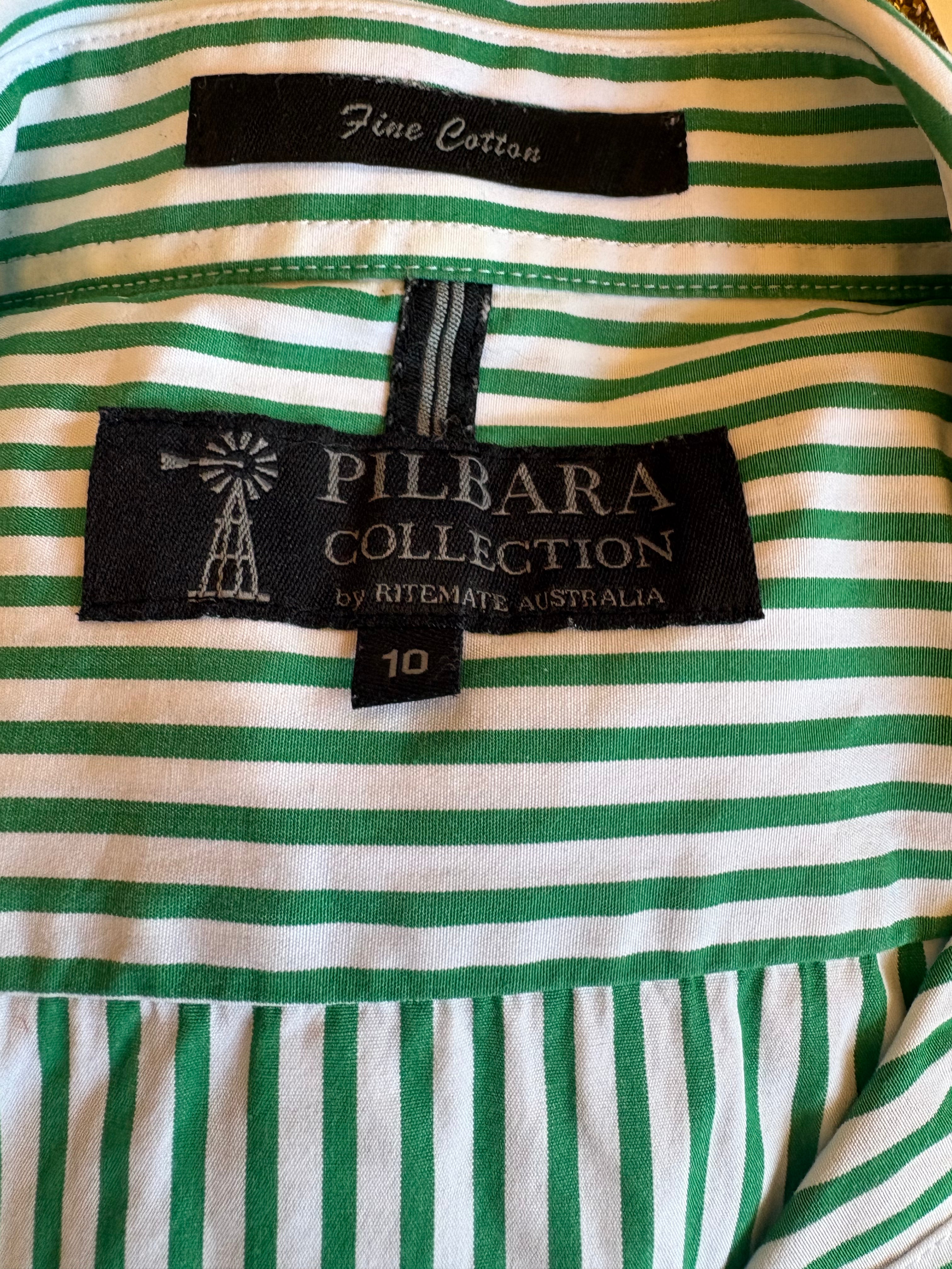 💚 Pilbara Collection by Ritemate Australia – Fine Cotton Shirt
Size 10